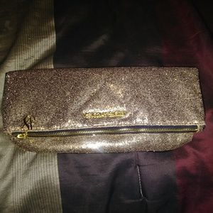 Victoria Secret Clutch Glitter Gold